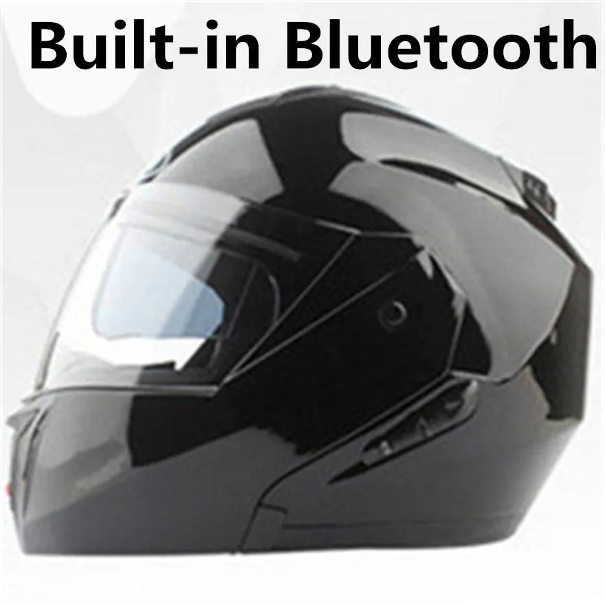 2025 HOT SELL DOT Standard Helmet with Built-in Intercom System Bluetooth Communication And FM Radio for Motorcycle Riders