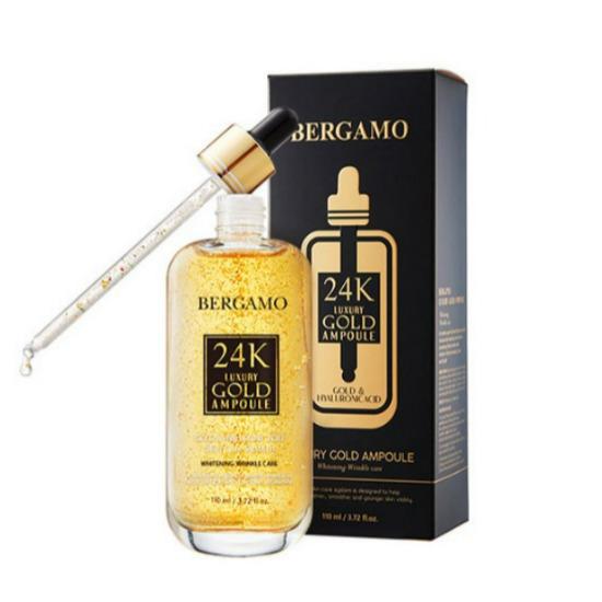 Bergamo 24K Luxury Gold Ampoule Anti-Aging Firming Radiance Serum 110ml