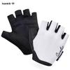 Santic Cycling Short-Finger Gloves Road Bike Sbr Cushioning Breathable Half-Finger Cycling Gear for Men and Women
