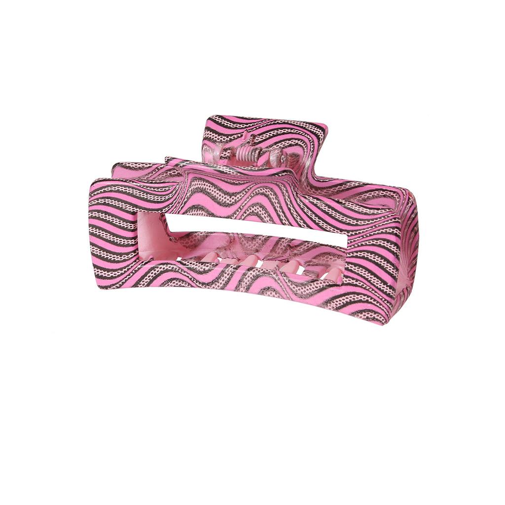 Vintage Leopard Print Plastic Hair Claw Clip 10 5CM Large Size Water Transfer Printing New Cross Border Fashion Hair Accessory
