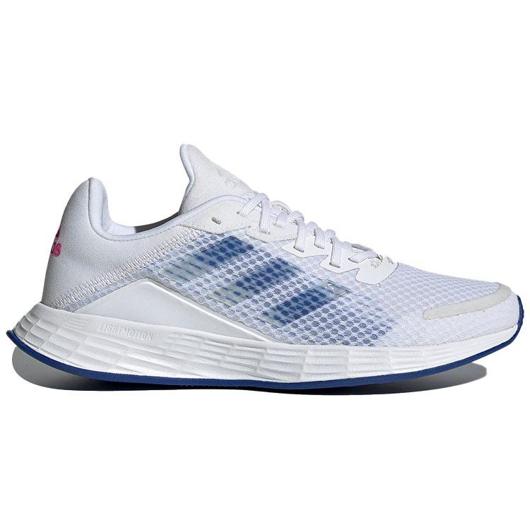 adidas Duramo Sl Comfortable Textile, Synthetic Leather Low Top Running Shoes Women's White Blue FY6710
