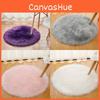 Rug Fur Machine Washable Circular Bedroom Living Room Decor Simplicity