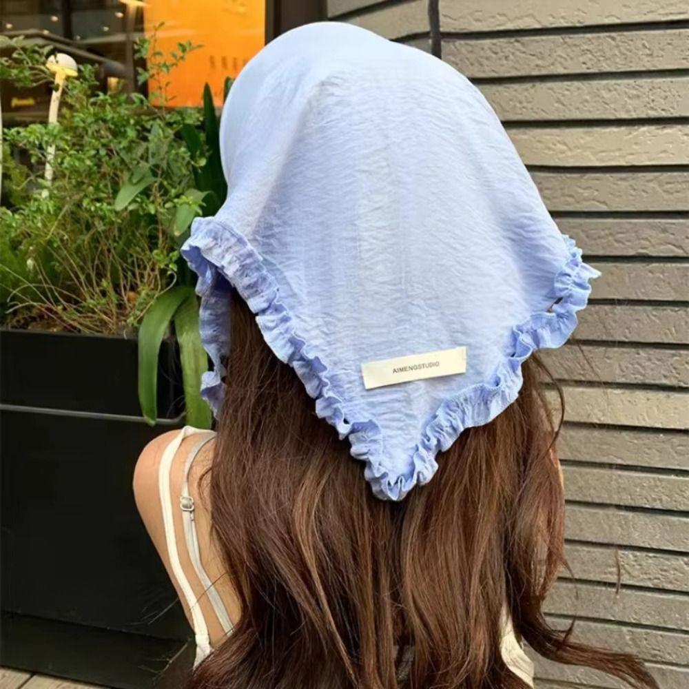 UV Protection Headscarf Baseball Cap Cotton Popular Baseball Hat Duckbill Turban Hat Summer