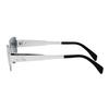 Celine Sculpted Metal Irregular Frame Sunglasses Men Sunglasses Silver CL40293U.