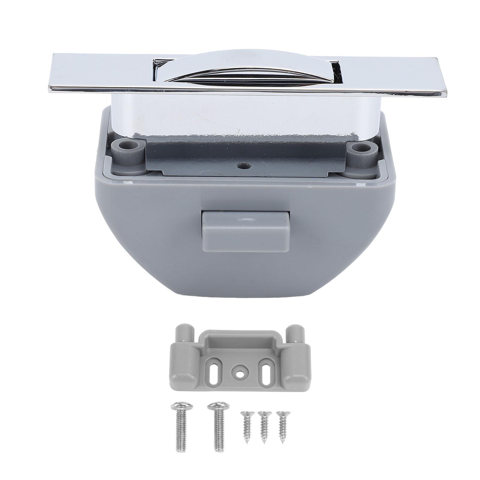 

Защелка для шкафа RV Push Cabinet Latch из цинкового сплава Keyless Cabinet Locks для яхт RV Motorhome Caravan Chrome