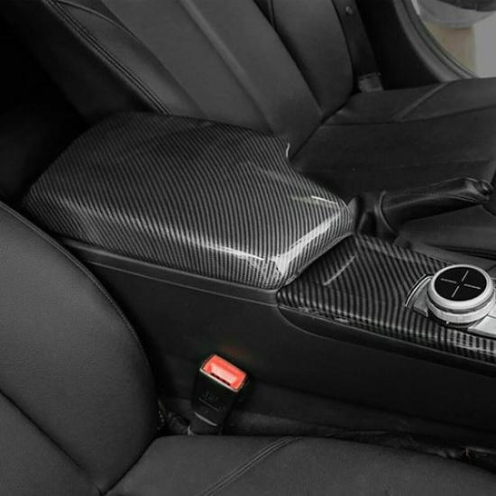 Carbon Fiber For BMW 3 4 Series F30 F34 F32 F33 Car Armrest Box Panel Cover Trim