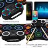 Electric Drum Set Portable Drum Pad Kit 9 Pads Built-in Speaker LED Display Screen Monitoring with