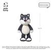 Curious Gray Wolf Plush Toy Soft Animal Cosy Stuffed Doll For Kids Gift