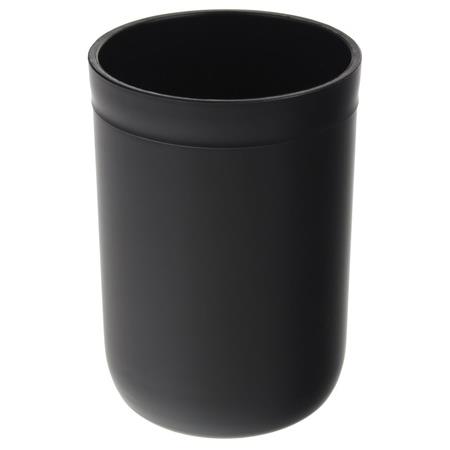 Bathroom Set Toilet Brush Dispenser Set of 5 Black Elements