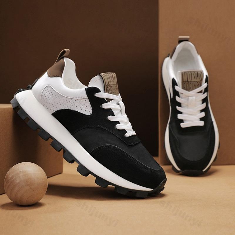 Fashion Men's Fashion Trend Casual Thick Soled Non Slip Sports Shoes Autumn New 2025 Shallow Mouth Comfortable Versatile Chunky sneakers