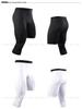 Men's American Style One-Leg Basketball Tights: Quick-Drying Seven-Point Compression Sports Pants