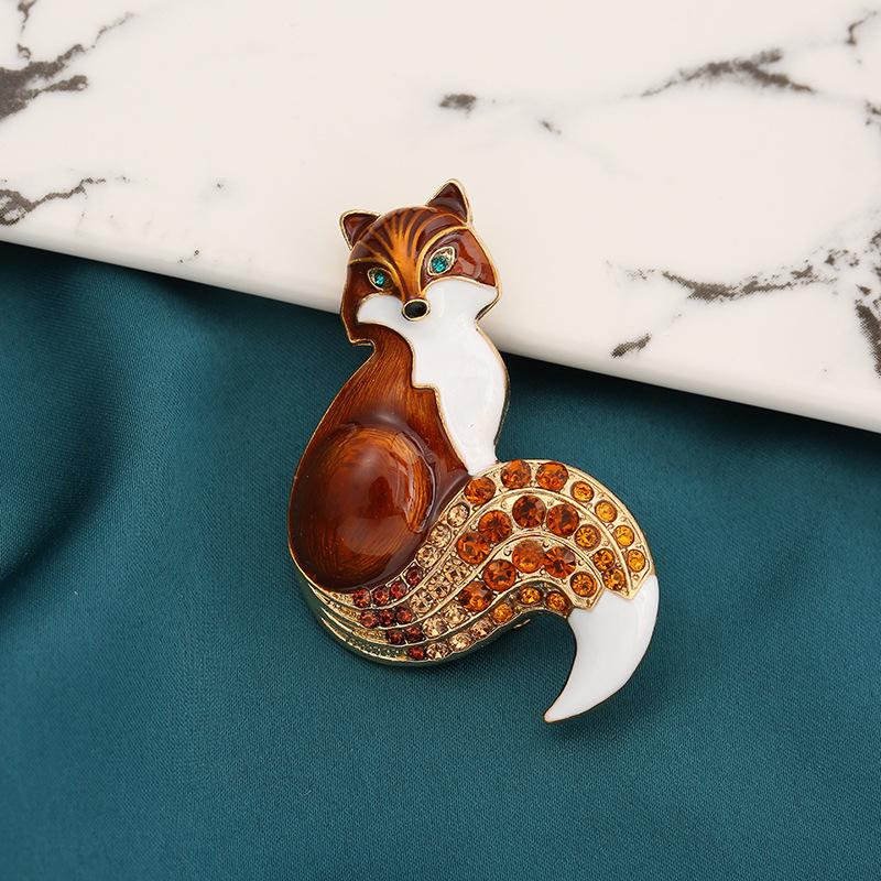 

Multi-color Little Fox Enamel Brooch - 2022 Collection