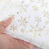 150x200cm/50x50cm PV Velvet Gilded Snowflake Velvet Fabric For Christmas Decoration Pillow Cover Women's Hoodie DIY Sewing Cloth