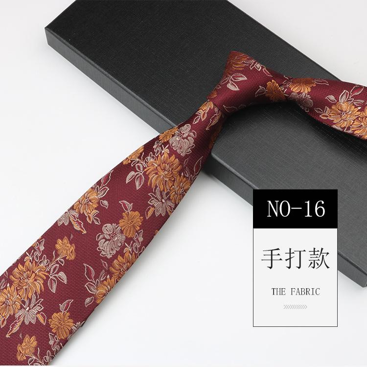 

Чоловіча ділова краватка з візерунком, Висококласна банкетна весільна квіткова краватка ручної роботи 8 см у національному стилі з жакардовим візерунком