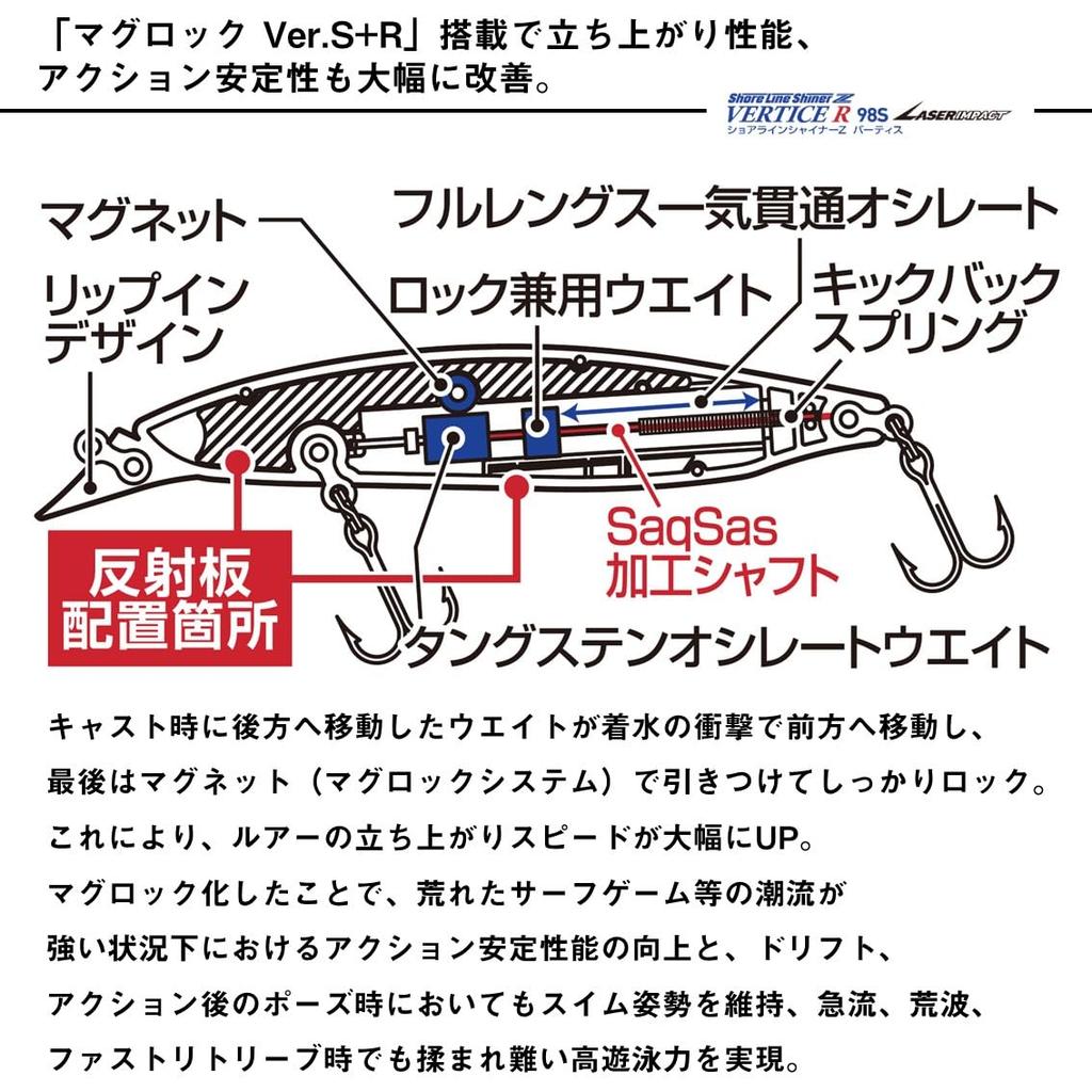 Daiwa Shoreline Shiner Z Vertis LI Red Head Lure R98S-LI