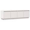 814395 vidaXL Meuble TV Blanc 156x37x45 cm Bois de pin massif