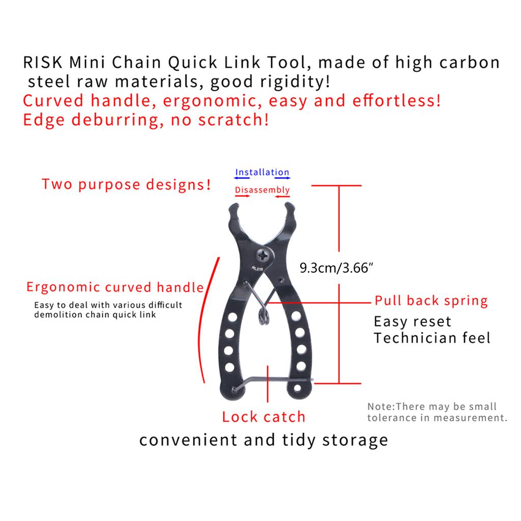 Chain Link Pliers for Bicycles Tool Maintenance Repair Tool Masters Link Quick Link Pliers & Bike Chain Hook Tool