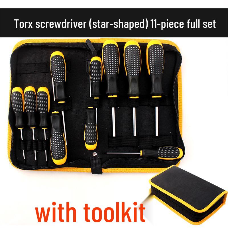 Star-Shaped Plum Blossom Hex Screwdriver Set with Hollow T6-T30