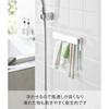 Yamazaki Film Hook Insertion Toothbrush & Tube Holder W18 White Body: W18 X D2.8 X H6cm (excluding Film Hook) Tower Floating Storage Toothbrush Holder