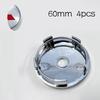 4x 60mm Car Decorate Logo Emblem Tire Wheel Center Hub Cap Rim Cover Auto Accessories NEW For Mitsubishi LO7