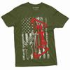 Men's Hunting Crossbow T-shirt USA Flag Patriotic Deer Hunting Bow and Arrows Gifts Tee