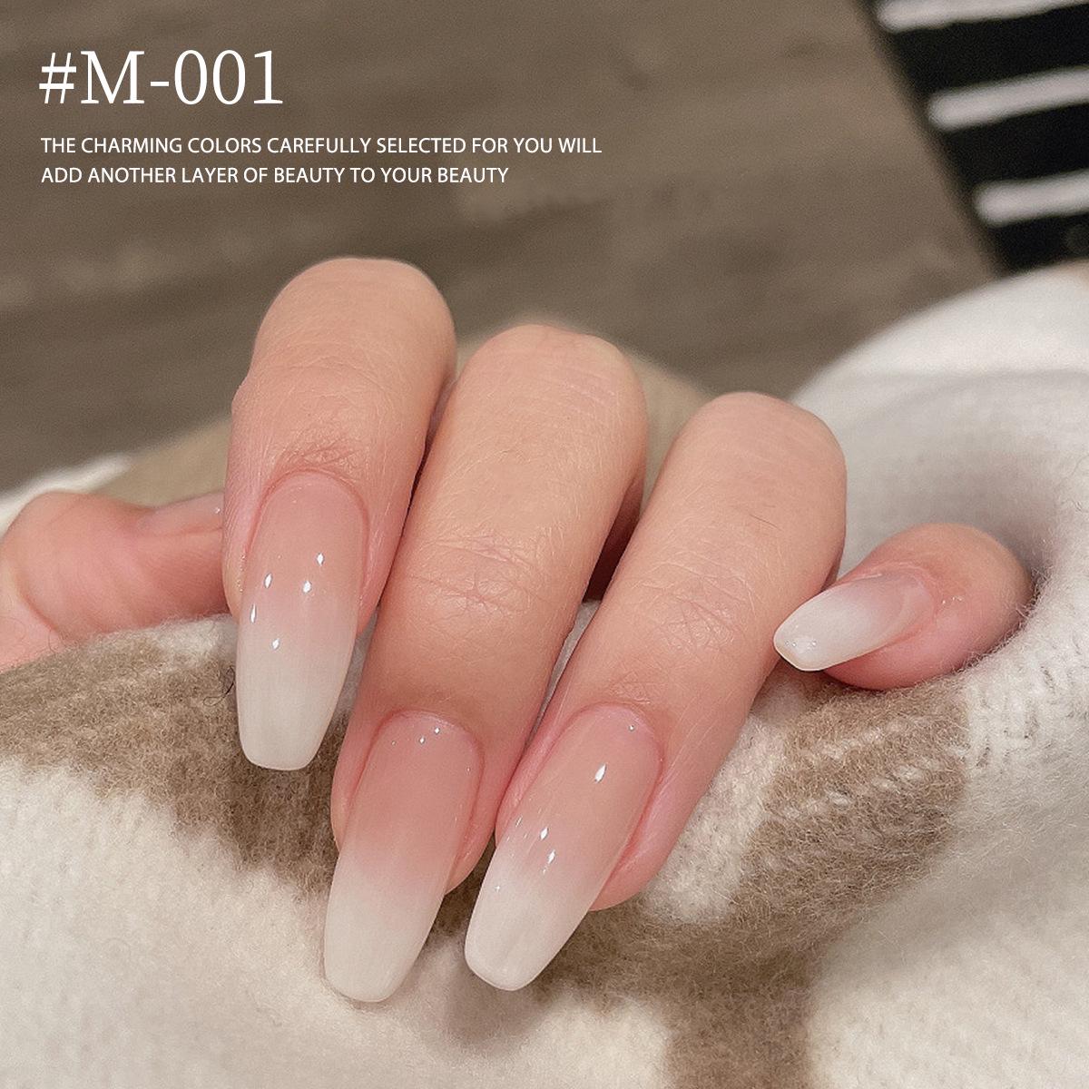 

2025 Горячий Стиль Набор Гель-лаков - Чисто Белый, Чисто Черный, Полупрозрачный Черный и Белый, Популярные Салонные Цвета