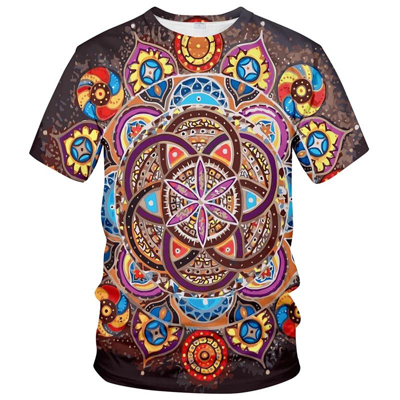 Abstract Phoenix Graphic T Shirt for Men 3D Printed Colorful Streetwear T-shirt y2k Tops Womens