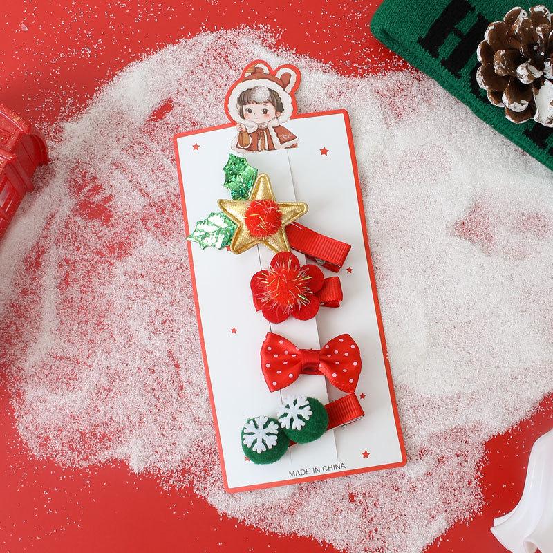 Santa Claus Hair Clips: Adult & Children's Christmas Antler Accessories