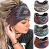 Bohemian Women's Fashion Headband Elastic Headscarf Knot Headband Yoga Running Sweat-absorbing Belt Elastic Hair Band Trendy Winding Hair