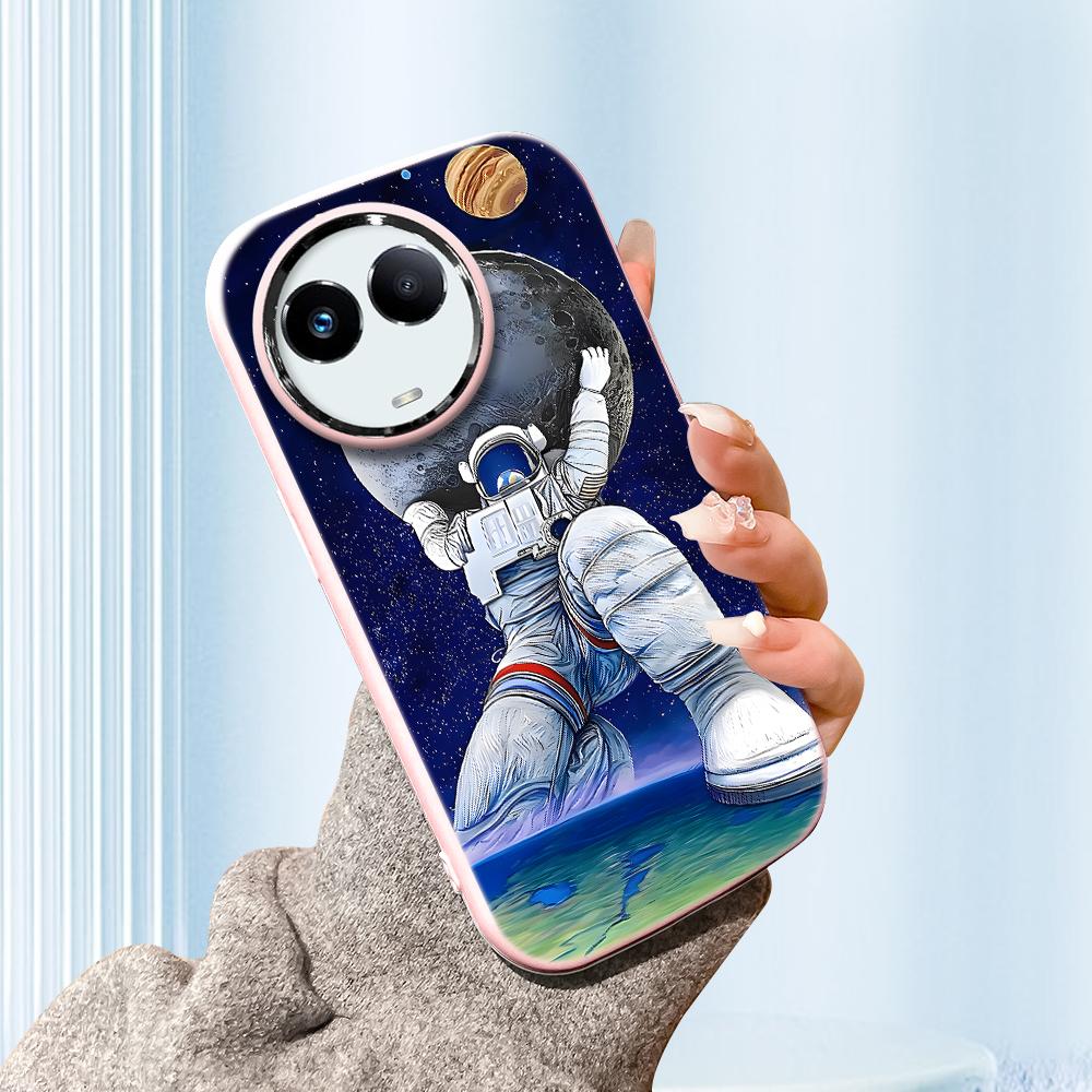 Solid Color Silver Edge Lens Fatty Casing Soft TPU Liquid Silicone Cover Shockproof Phone Case for OPPO Reno Realme OnePlus