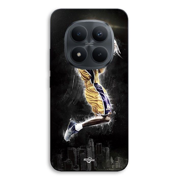 Coque de téléphone - MANIACASE - Xiaomi Redmi Note 15 Pro 5g - Silicone TPU - Motif Kobe 24 Black Mamba - Noir