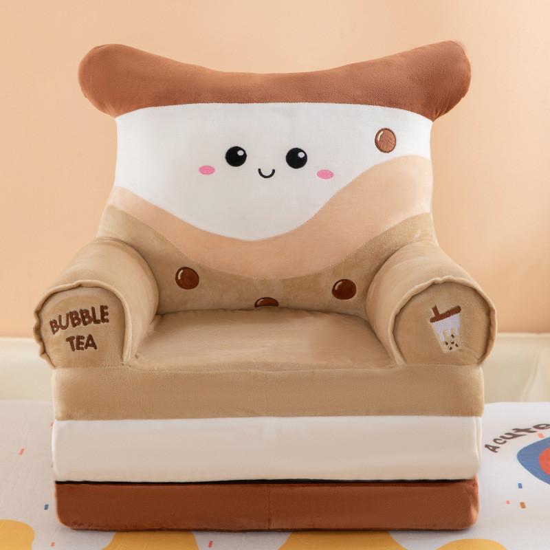 Divano letto pieghevole a cartoni animati per bambini con imbottitura morbida in peluche per la sala lettura dei più piccoli
