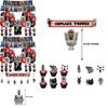 Skibidi Toilet Theme Birthday Party Decoration Kit Monster Birthday Cake Topper Paper Flag Balloons And More!