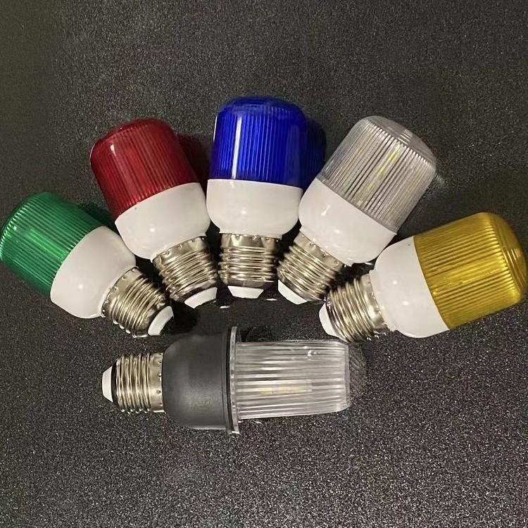 

E27 Strobe LED Flashlight for Billboard/KTV Doorways Clear Shell Blue Light - 220V