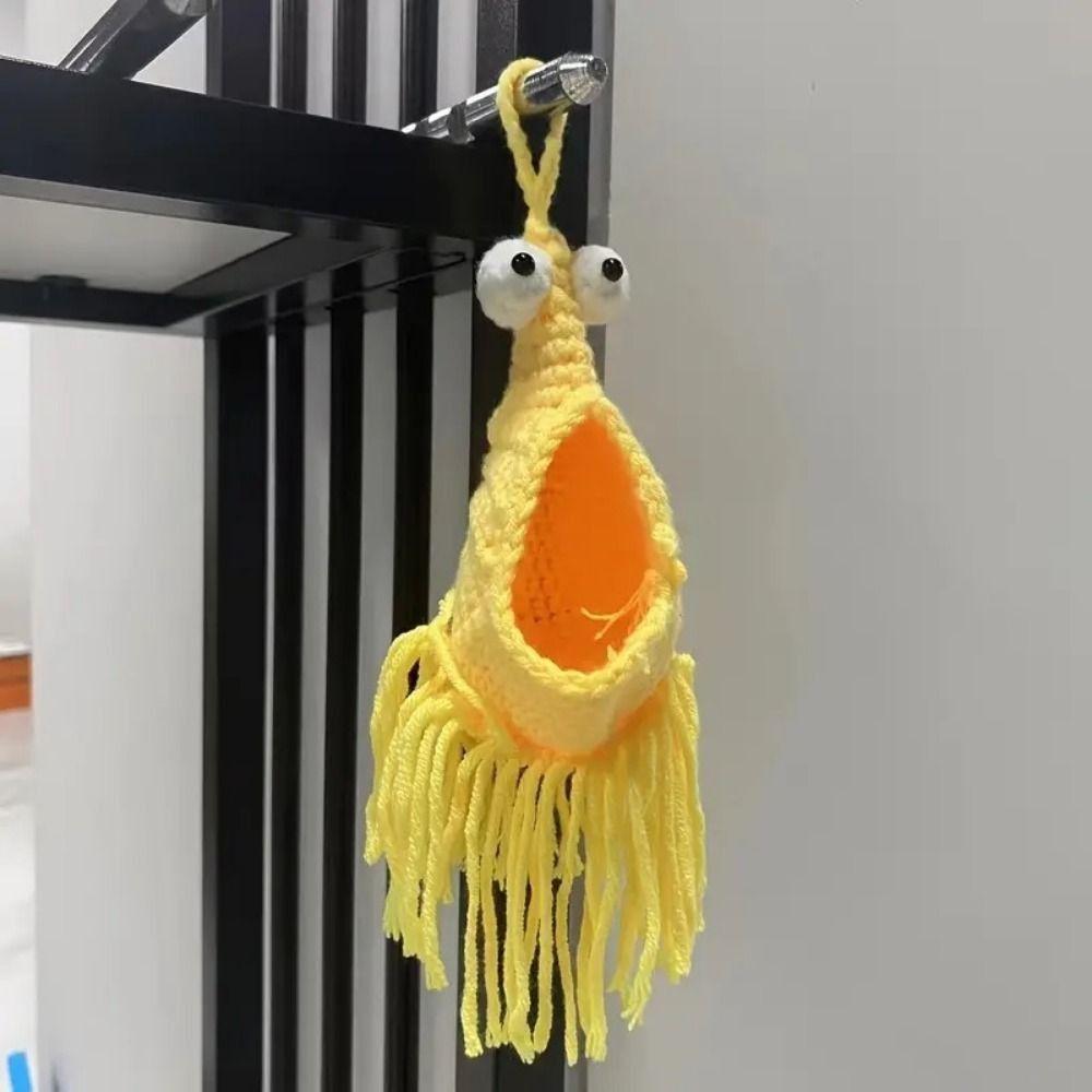 Handmade Crochet Plant Hanger Lobster-Shaped Hanging Planter Basket Hanging Storage Basket  Office