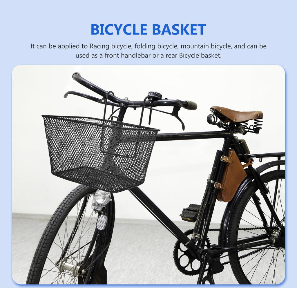 Cycling Accessories Mountain Bike Basket Front Basket Food Basket Vegetable Basket Hanging Storage Container multi-use
