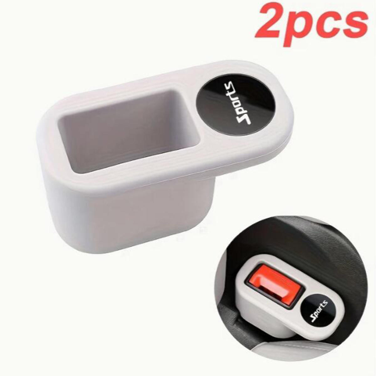 

Защитный чехол для гнезда ремня безопасности TPE для защелки, силиконовый чехол, фиксатор от царапин, аксессуары для интерьера серый