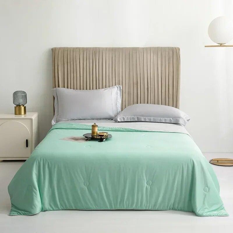 Cooling Fabric Air Condition Quilt Cool Blankets for Beds Double Side Cold Silky Summer Blanket Lightweight Cooled Comforter