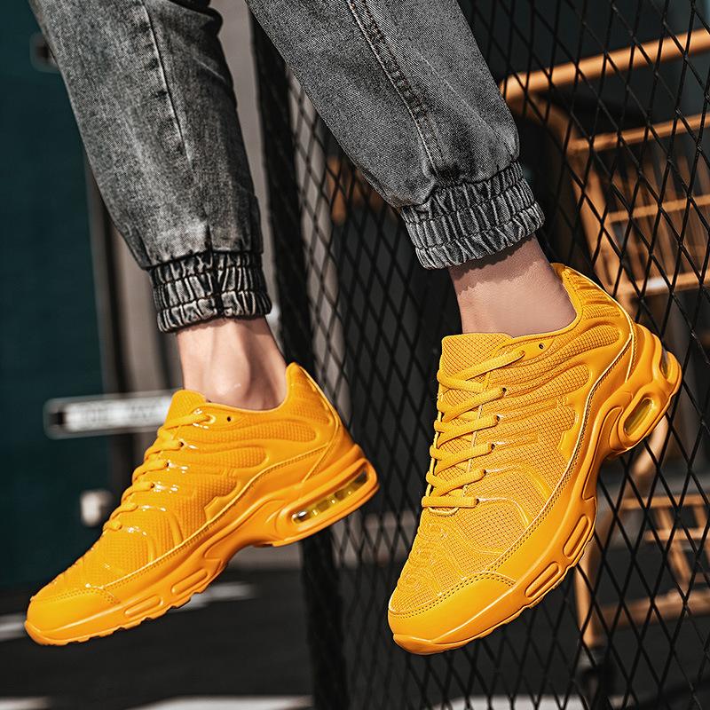 Herrenschuhe 2021 Sommer Atmungsaktives Mesh Sportschuhe Luftpolster Stoßdämpfung Laufschuhe Jugend Fitness Große Größe Schuhe