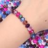 100-200pcs 4/6/8mm Faceted Glass Beads Colorful Transparent Loose Beads For Jewelry Making DIY Bracelets Necklace Accessories