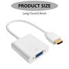 Portable HDTV to VGA Adapter Cable Conversion Wire Line for Connecting Set top Box to Projector or TV 15cm