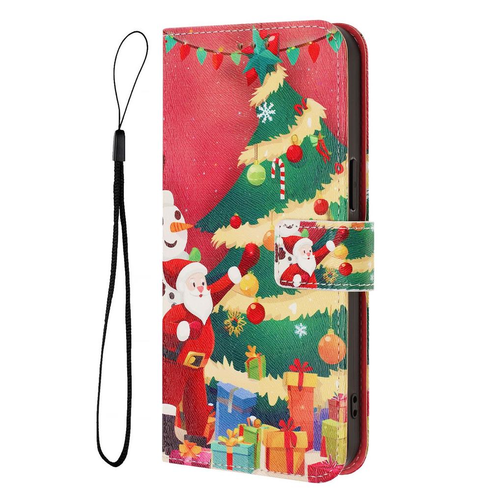 Christmas Wallet Flip Case For Infinix Smart 20 10 9 7 6 5 4 Plus HD with Card Slots Kickstand Feature