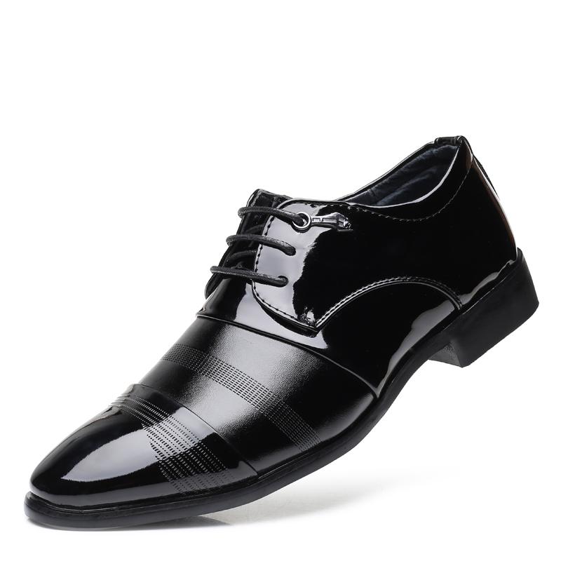 

Мужские деловые формальные туфли-оксфорды из ПУ кожи на шнуровке JZ-6708 44 чёрный