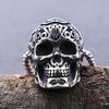 Meier Stainless steel punk skull men's everyday necklace