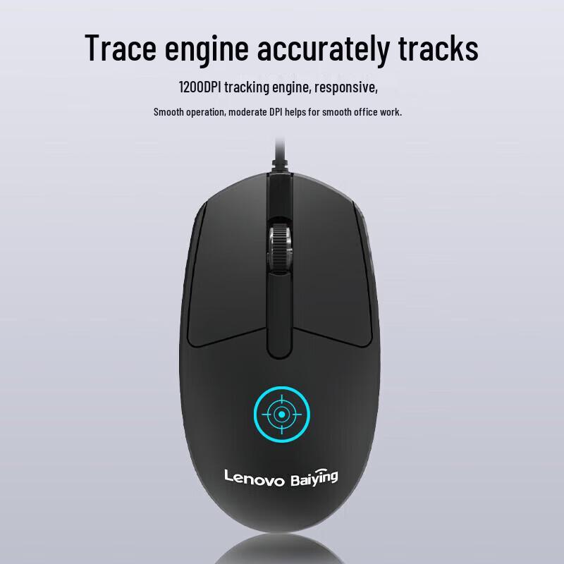 Lenovo MW21 Wired Ergonomic Business Mouse