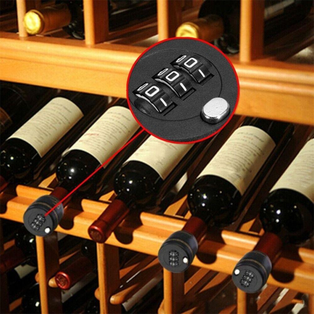 Cap Keeping Wine Fresh Password Protected Wine Stopper Bottle Combination Lock Wine Bottle Lock