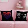 Fashion SSkull Heartes Cushion Cover Comfortable Reversible Pillow Cover Ideal for Car Sofa Bedroom  Beyond