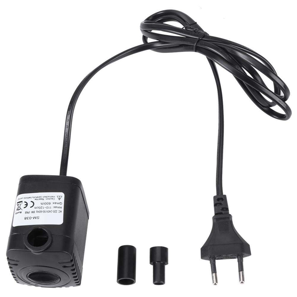 

Mini UltraQuiet Submersible Water Pump Fish Pond Aquarium Tank Fountain White