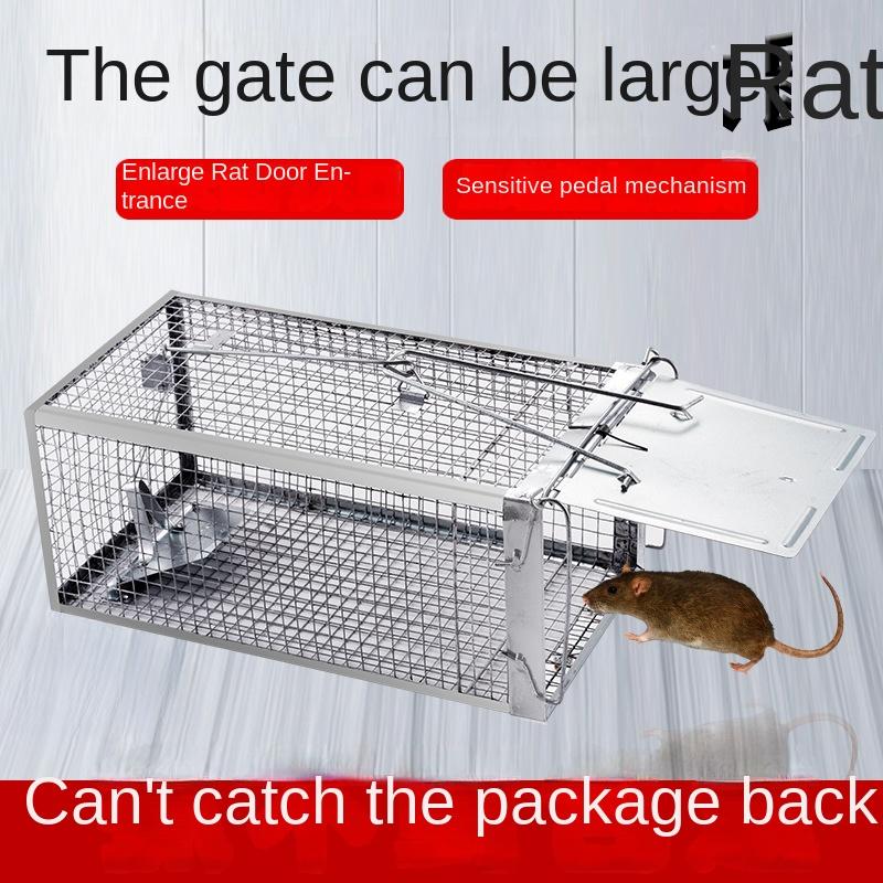 Rottefelle Stål Ikke Drep Levende Fangst Med Luftehull Musefelle Effektiv Sanitær Sikker Musebur Hamstere Jordekorn Levende Gnagere