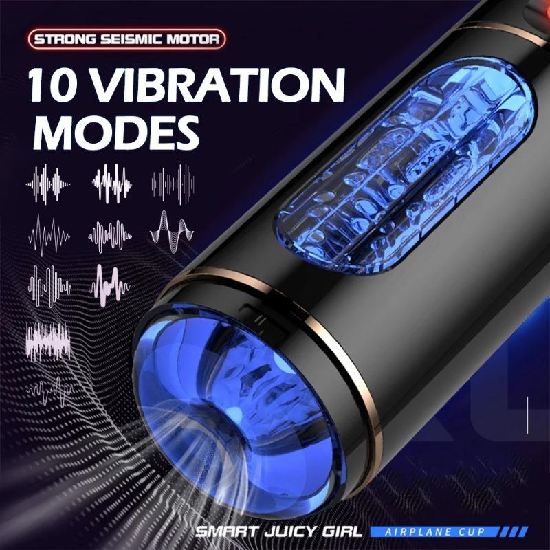 Pocket Pussy Sex Machines Automatic Male Masturbator Cup Realistic Oral Sucking Intelligent Voice Blowjob Sex Toy for Men
